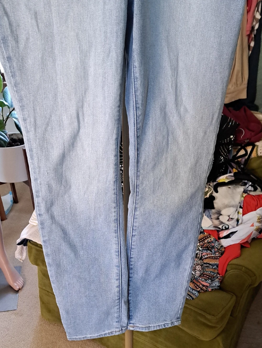 Calvin Klein Jeans Light Blue Slim Straight Womans  Size 10 Jeans - Picture 4 of 5